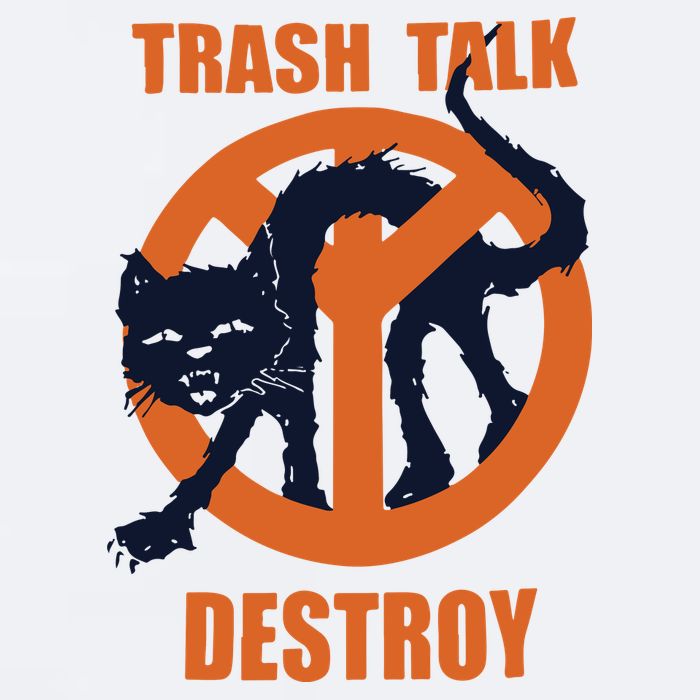 Trash Talk Destroy Black Cat Sueded Cloud Jersey T-Shirt