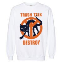Trash Talk Destroy Black Cat Garment-Dyed Sweatshirt