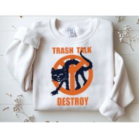 Trash Talk Destroy Black Cat Sweatshirt