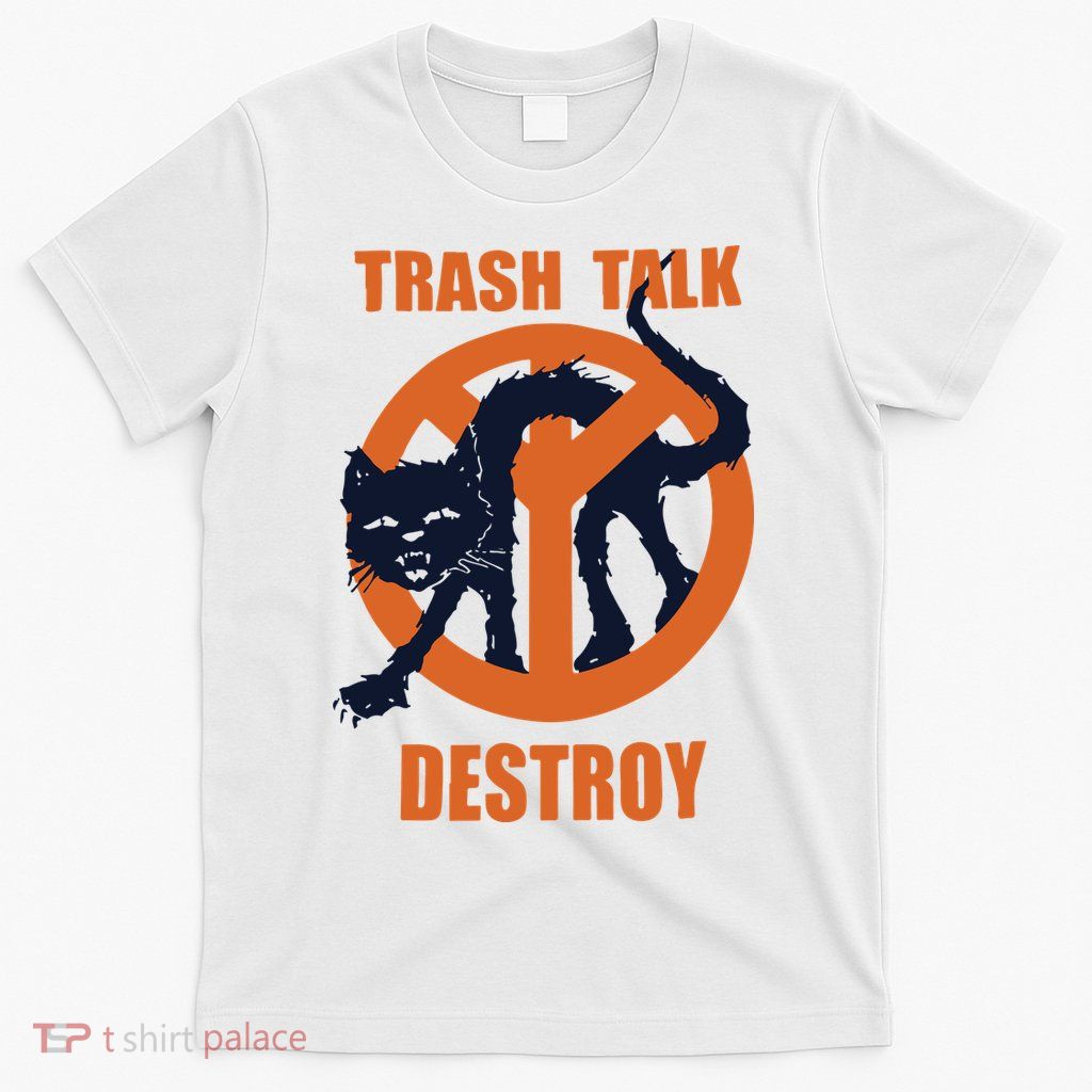 Trash Talk Destroy Black Cat T-Shirt
