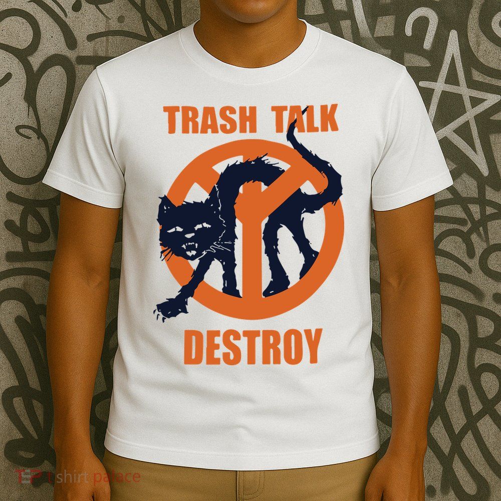 Trash Talk Destroy Black Cat T-Shirt