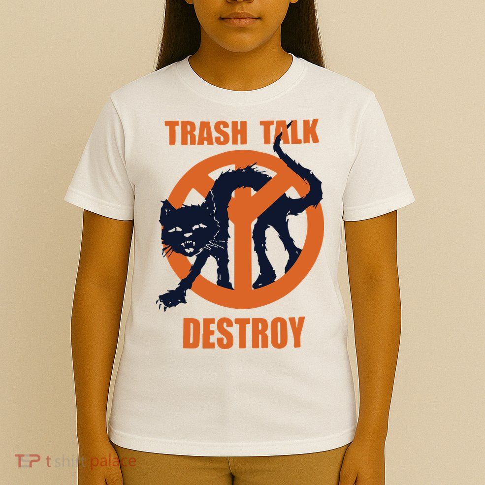 Trash Talk Destroy Black Cat T-Shirt
