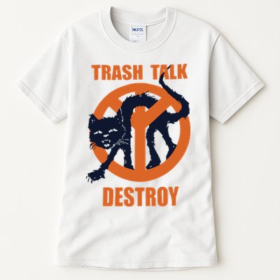Trash Talk Destroy Black Cat Tall T-Shirt