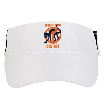 Trash Talk Destroy Black Cat Adult Drive Performance Visor
