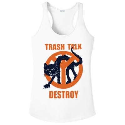 Trash Talk Destroy Black Cat Ladies PosiCharge Competitor Racerback Tank