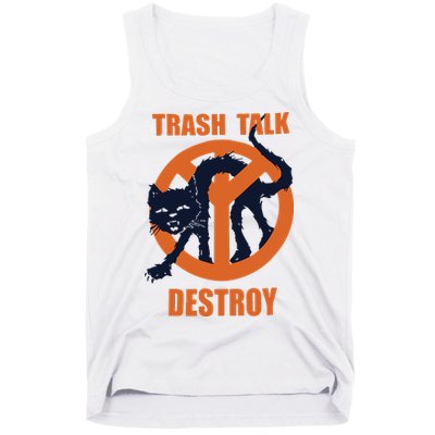 Trash Talk Destroy Black Cat Tank Top