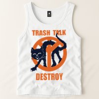 Trash Talk Destroy Black Cat Tank Top