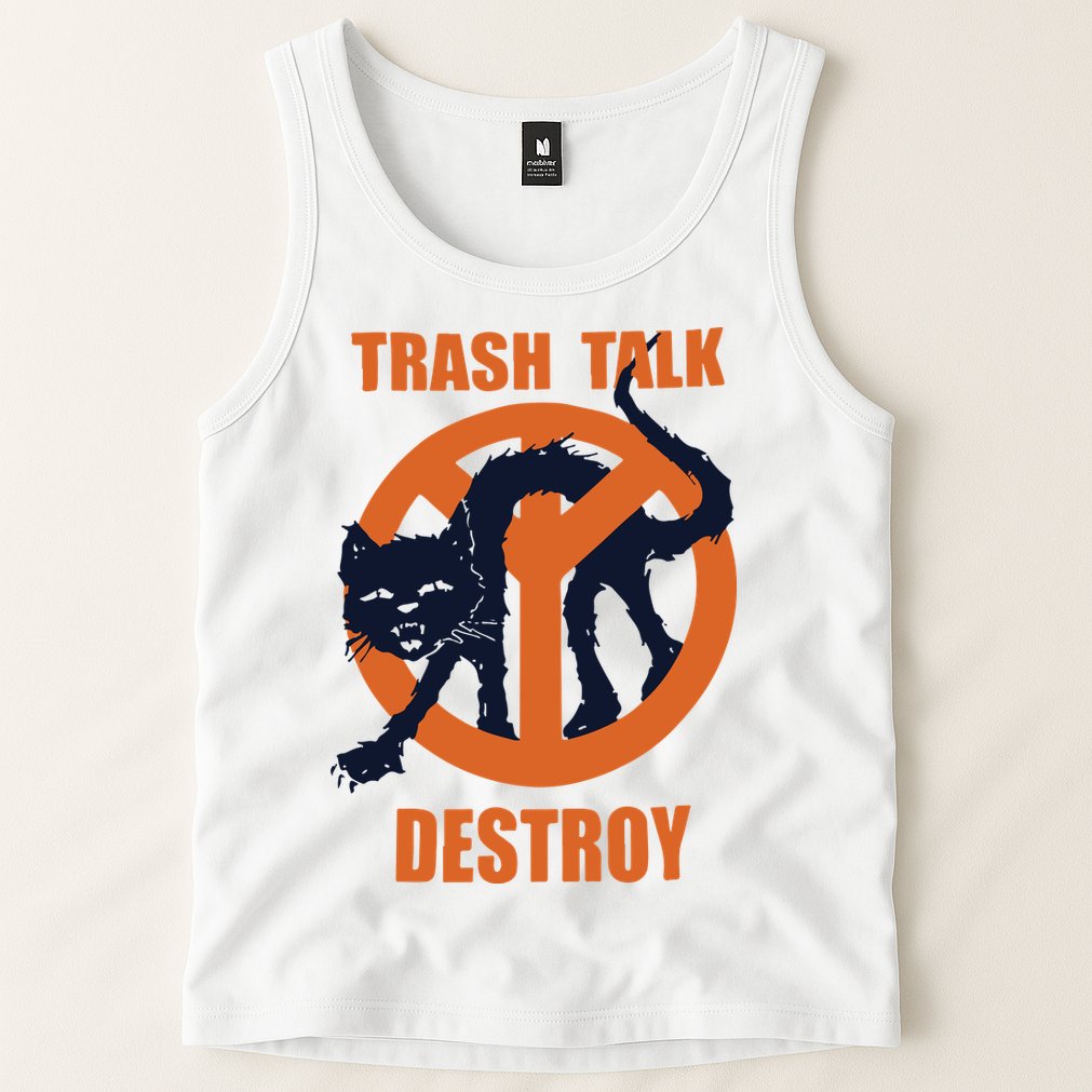Trash Talk Destroy Black Cat Tank Top