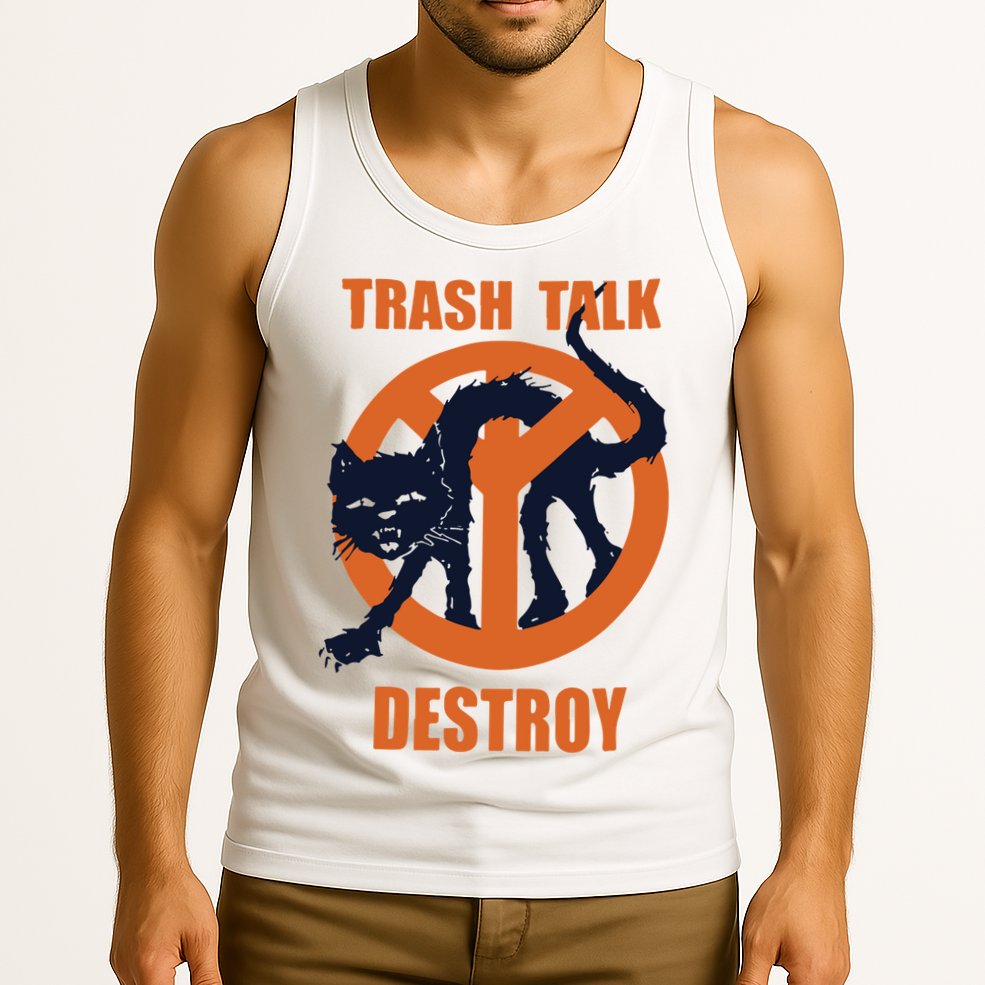 Trash Talk Destroy Black Cat Tank Top