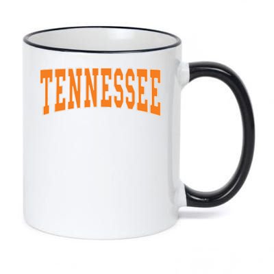 Tennessee Throwback Design Classic 11oz Black Color Changing Mug