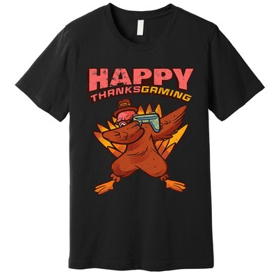 Thanksgiving Turkey Dab Dance Premium T-Shirt