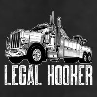 Tow Truck Driver Legal Hooker Funny Big Wrecker 7 Panel Mesh Trucker Snapback Hat