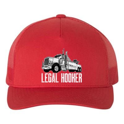 Tow Truck Driver Legal Hooker Funny Big Wrecker Yupoong Adult 5-Panel Trucker Hat