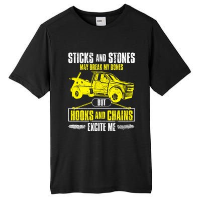 Tow Truck Driver Breakdown Lorry Thin Yellow Line Trucker Tall Fusion ChromaSoft Performance T-Shirt