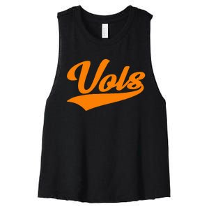 Tennessee Throwback Design Classic Women's Racerback Cropped Tank