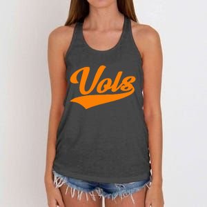 Tennessee Throwback Design Classic Women's Knotted Racerback Tank