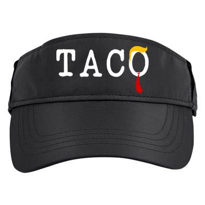Taco Trump Donald Hair Tie Logo Funny Trending Adult Drive Performance Visor