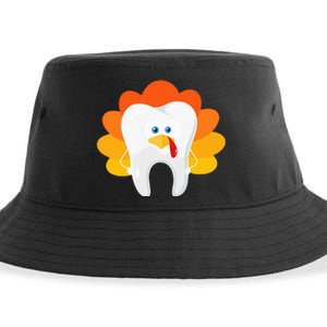 Thanksgiving Tooth Dental Hygiene Dentist Sustainable Bucket Hat