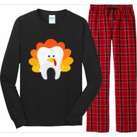 Thanksgiving Tooth Dental Hygiene Dentist Long Sleeve Pajama Set