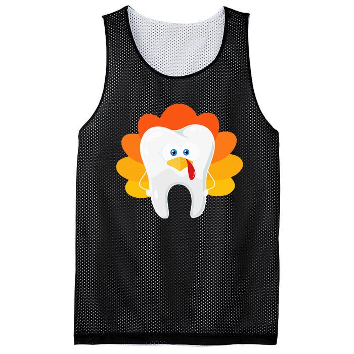 Thanksgiving Tooth Dental Hygiene Dentist Mesh Reversible Basketball Jersey Tank