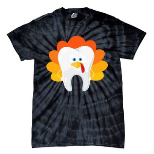 Thanksgiving Tooth Dental Hygiene Dentist Tie-Dye T-Shirt