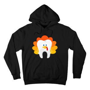 Thanksgiving Tooth Dental Hygiene Dentist Tall Hoodie