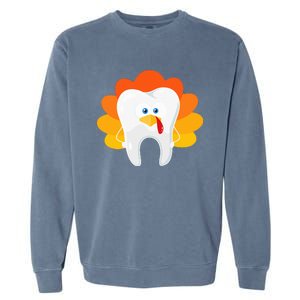 Thanksgiving Tooth Dental Hygiene Dentist Garment-Dyed Sweatshirt