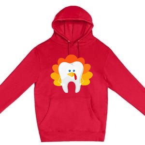 Thanksgiving Tooth Dental Hygiene Dentist Premium Pullover Hoodie