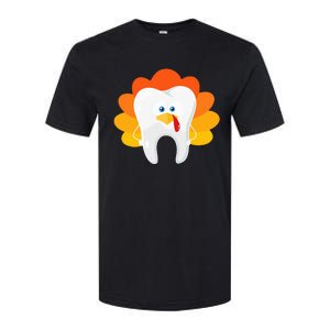 Thanksgiving Tooth Dental Hygiene Dentist Softstyle CVC T-Shirt