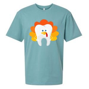 Thanksgiving Tooth Dental Hygiene Dentist Sueded Cloud Jersey T-Shirt