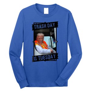 Truck Trash Day Is Tuesday Trump Garbage Gift Long Sleeve Shirt