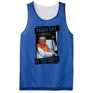 Truck Trash Day Is Tuesday Trump Garbage Gift Mesh Reversible Basketball Jersey Tank