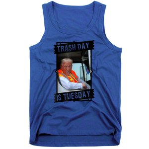 Truck Trash Day Is Tuesday Trump Garbage Gift Tank Top