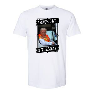 Truck Trash Day Is Tuesday Trump Garbage Gift Softstyle CVC T-Shirt