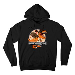 Thanksgiving Turkey Dinosaur Ride Fun and Cool Holiday Hoodie