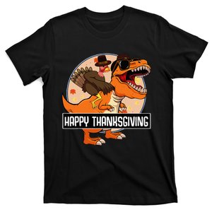 Thanksgiving Turkey Dinosaur Ride Fun and Cool Holiday T-Shirt