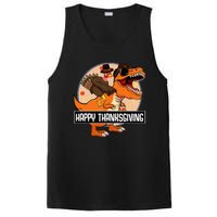 Thanksgiving Turkey Dinosaur Ride Fun and Cool Holiday PosiCharge Competitor Tank