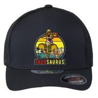 Tacosaurus Taco Dinosaur T rex Flexfit Unipanel Trucker Cap