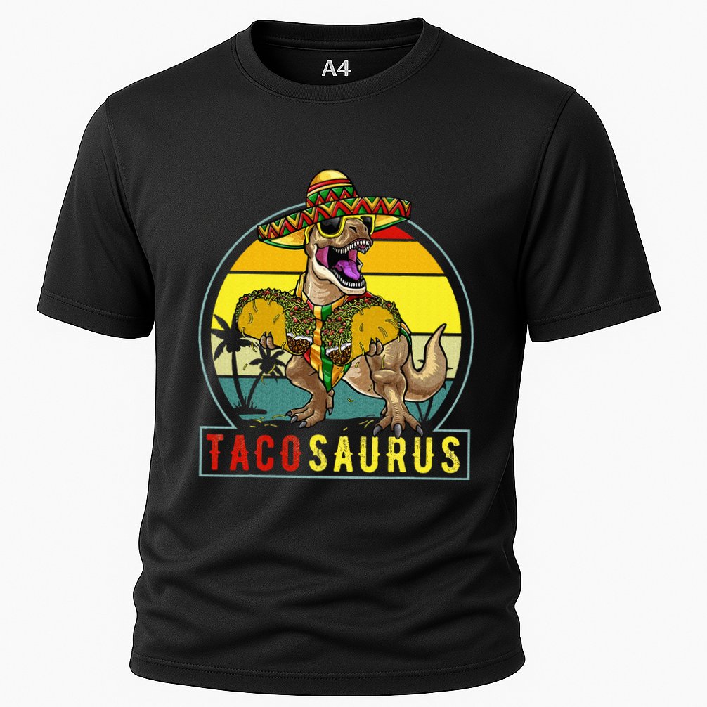 Tacosaurus Taco Dinosaur T rex Performance Shirt