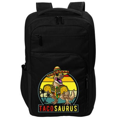 Tacosaurus Taco Dinosaur T rex Impact Tech Backpack