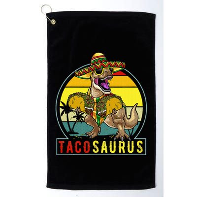 Tacosaurus Taco Dinosaur T rex Golf Towel