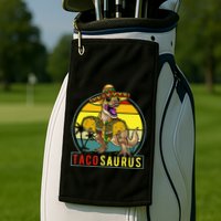 Tacosaurus Taco Dinosaur T rex Golf Towel
