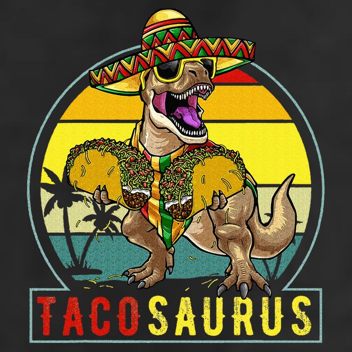 Tacosaurus Taco Dinosaur T rex Golf Towel