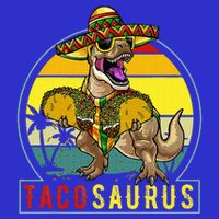 Tacosaurus Taco Dinosaur T rex Stripe Pom Pom Beanie