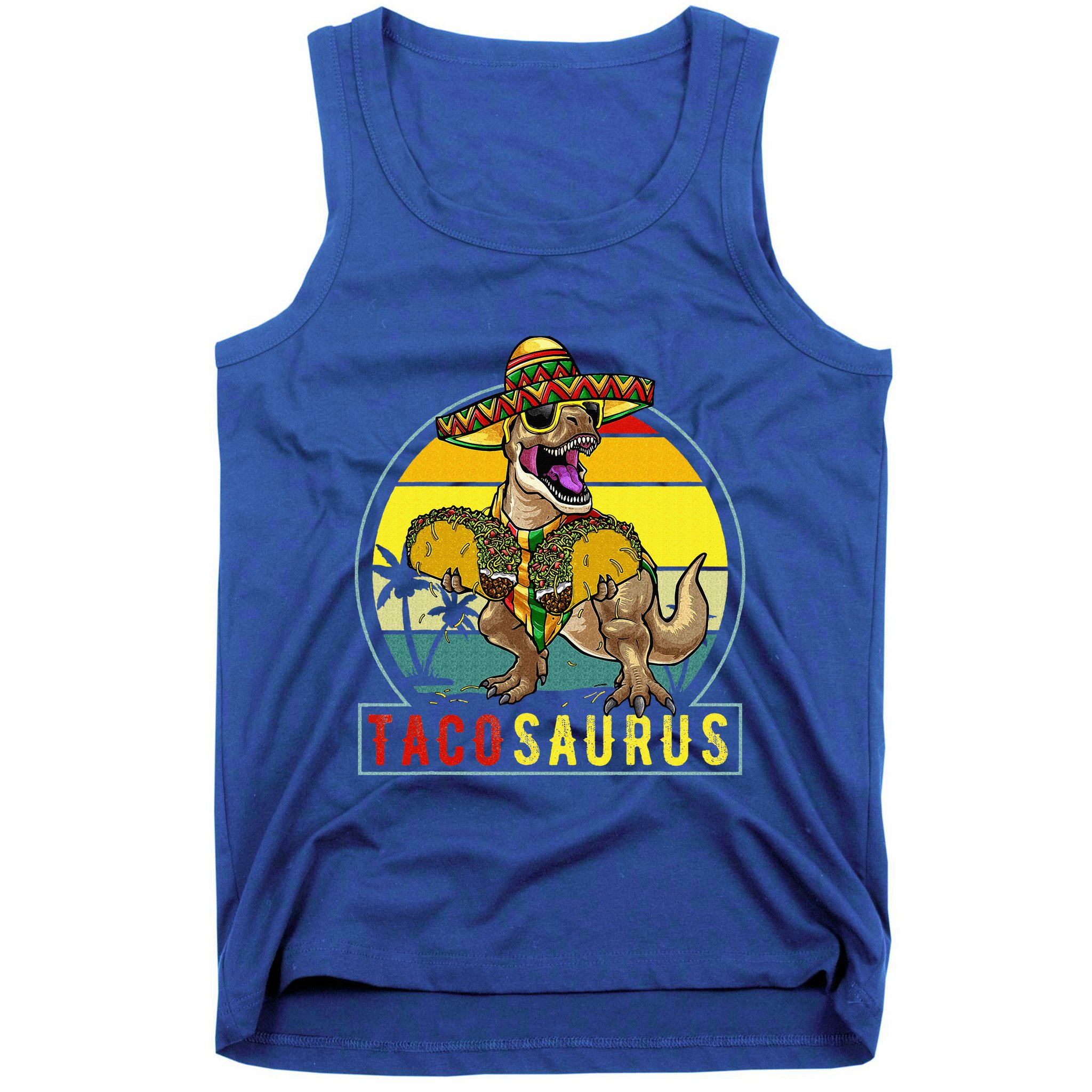 Tacosaurus Taco Dinosaur T rex Tank Top