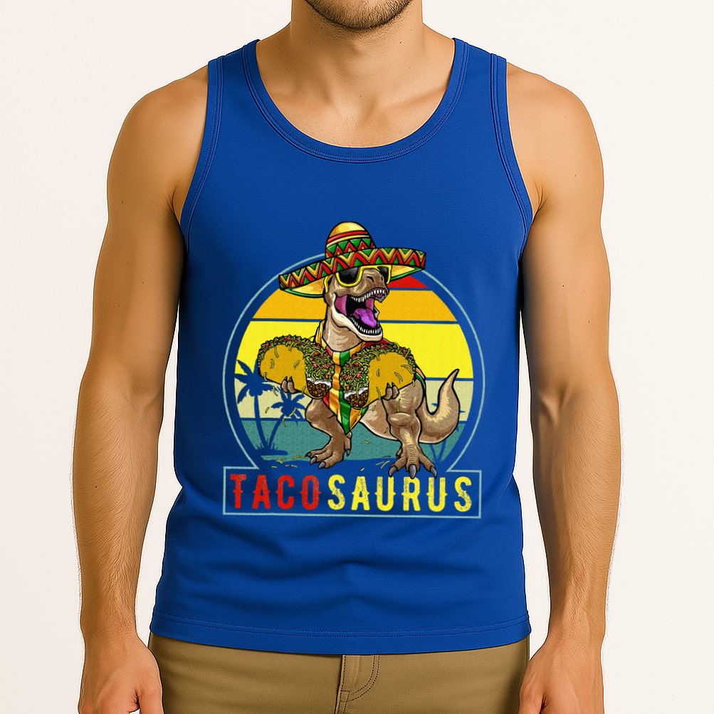 Tacosaurus Taco Dinosaur T rex Tank Top