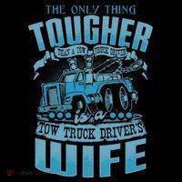 TOW TRUCK DRIVERS WIFE Funny Tow Truck Drivers Flatbill Hat