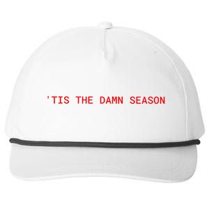 Tis The Damn Season Evermore Christmas Taylor Lover Xmas Snapback Five-Panel Rope Hat