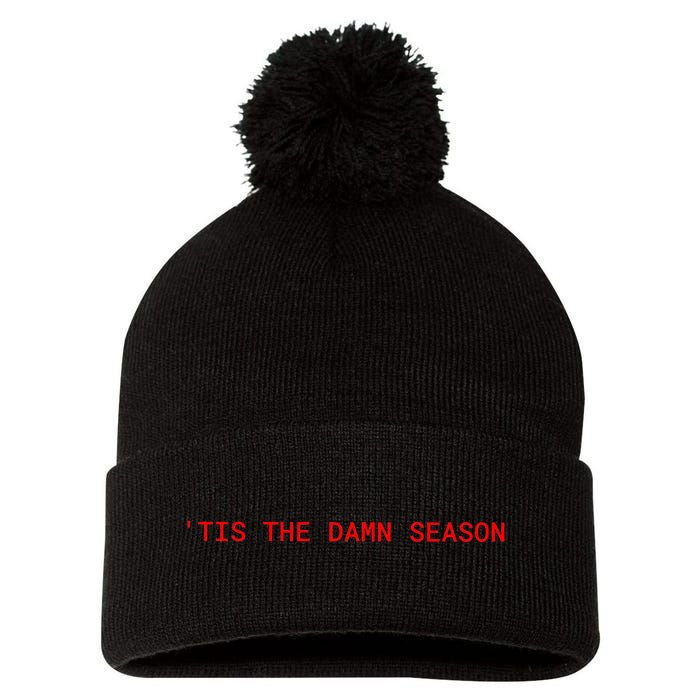 Tis The Damn Season Evermore Christmas Taylor Lover Xmas Pom Pom 12in Knit Beanie