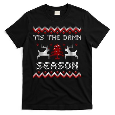 Tis The Damn Season Ugly Sweater Evermore Christmas Taylor Lover Xmas T-Shirt